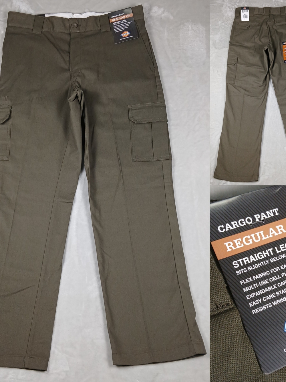 Dickies Cargo Pants 34x32 Men's Regular Straight Flex NWT